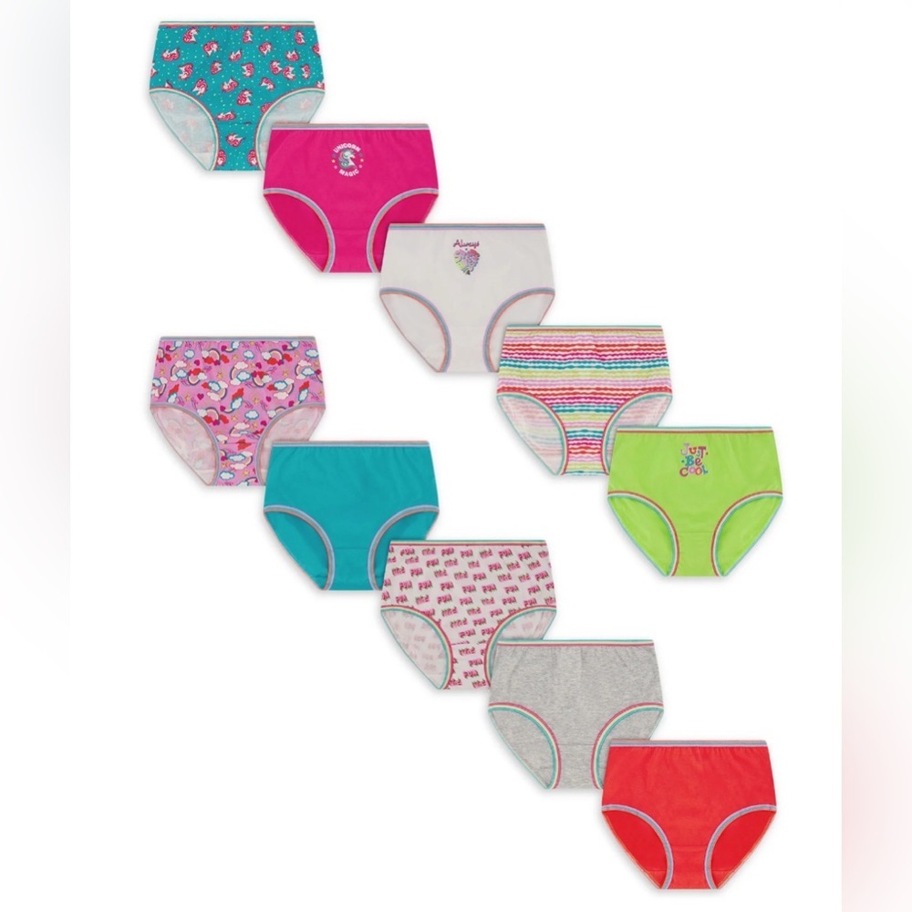 Wonder Nation Girls Underwear 10-Pack